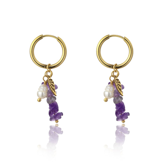 Norah Purple Earrings