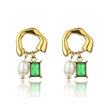 Lilliana Green Earrings