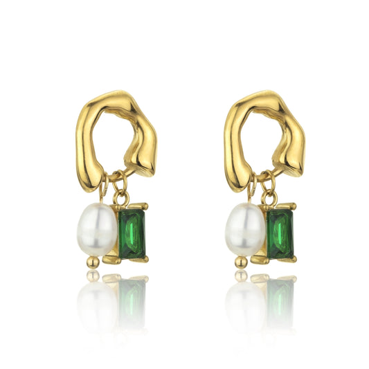 Lilliana Green Earrings