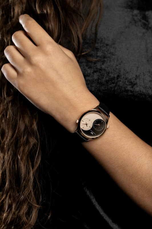 Mazikeen Black Leather Watch