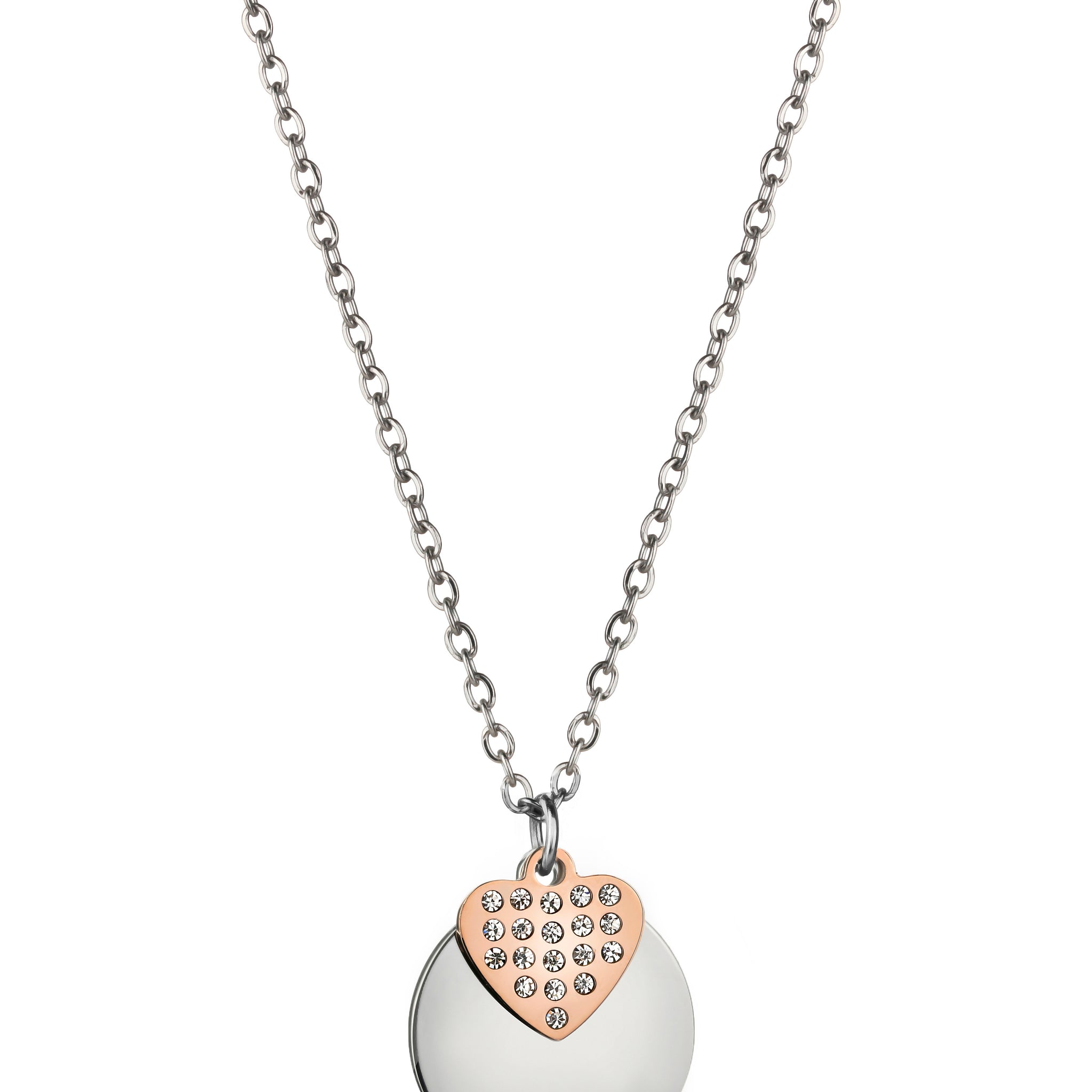 Tinetto Silver & Rose Gold Necklace